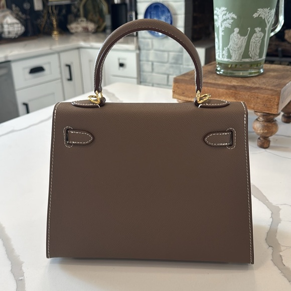 Kelly Style 25 Mini Bag,Genuine Leather - Picture 3 of 7